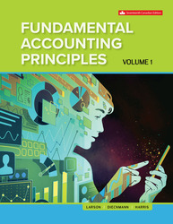 Fundamental Accounting Principles Volume 1 17th Edition 1260881326 · 9781260881325 By Kermit D. Larson, Heidi Dieckmann, John Harris © 2022 | Published: February 10, 2022