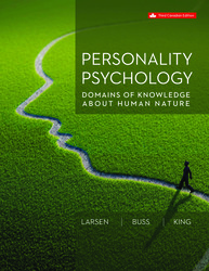 Cover of Personality Psychology: Domains Of Knowledge About Human Nature 3rd Edition 126486938X · 9781264869381 By Randy J. Larsen, David M. Buss, David King © 2023 | Published: February 10, 2023