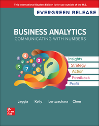 Business Analytics: 2025 Release ISE 1264901534 · 9781264901531 By Sanjiv Jaggia, Alison Kelly, Kevin Lertwachara, Leida Chen