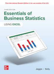 Essentials of Business Statistics ISE 3rd Edition 1266290044 · 9781266290046 By Sanjiv Jaggia, Alison Kelly © 2024 | Published: January 4, 2023