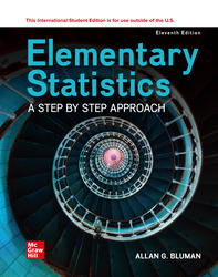 ISE Elementary Statistics: A Step By Step Approach 11th Edition 1265248125 · 9781265248123 By Allan G. Bluman © 2023 |Published: September 22, 2022