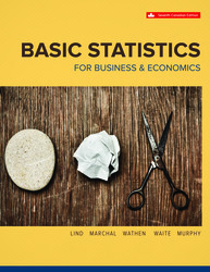 Basic Statistics for Business & Economics 7th Edition 1260326969 · 9781260326963 By Douglas A. Lind, William G. Marchal, Samuel A. Wathen, Carol Ann Waite, Kevin Murphy © 2022 | Published: January 27, 2022