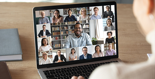 Video call with leadership team Video call with leadership team